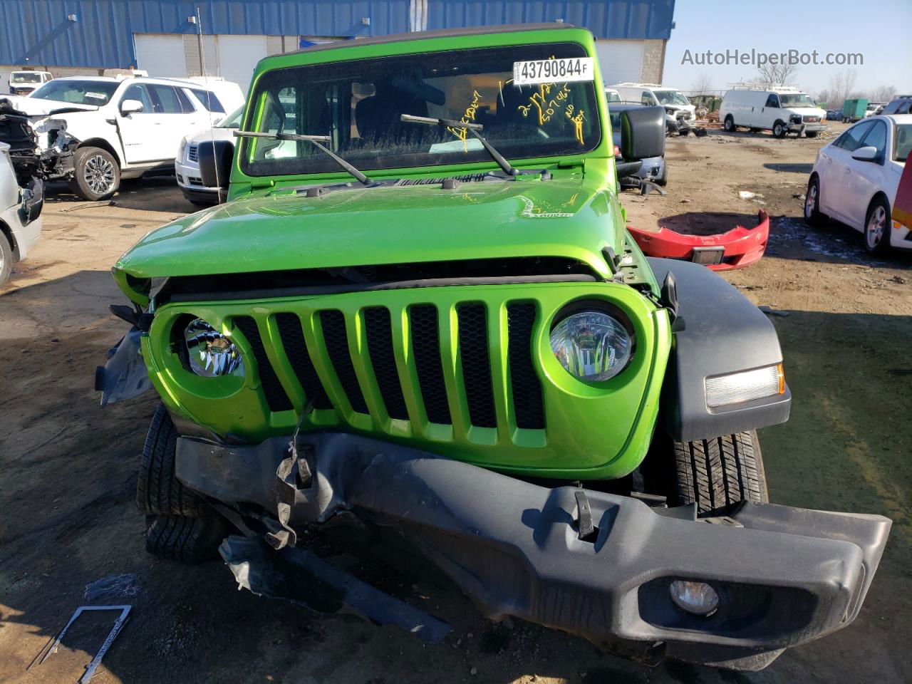 2019 Jeep Wrangler Unlimited Sport Green vin: 1C4HJXDG2KW507465