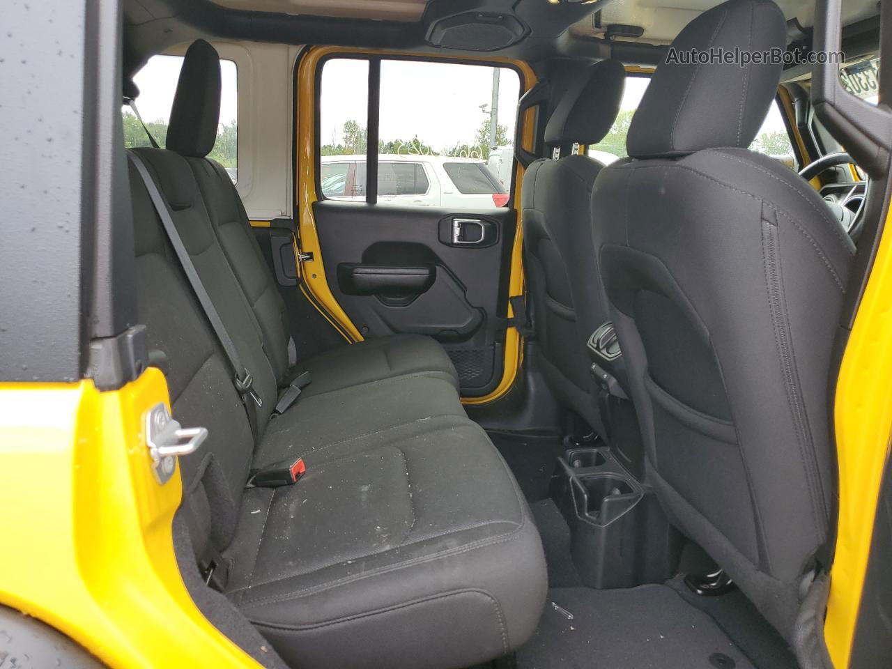 2019 Jeep Wrangler Unlimited Sport Yellow vin: 1C4HJXDG2KW515971