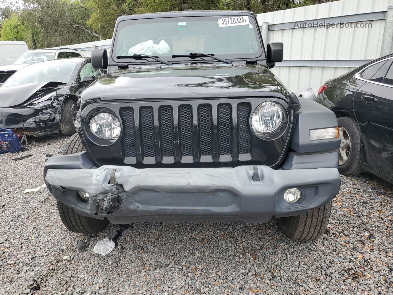 2019 Jeep Wrangler Unlimited Sport Black vin: 1C4HJXDG2KW613544