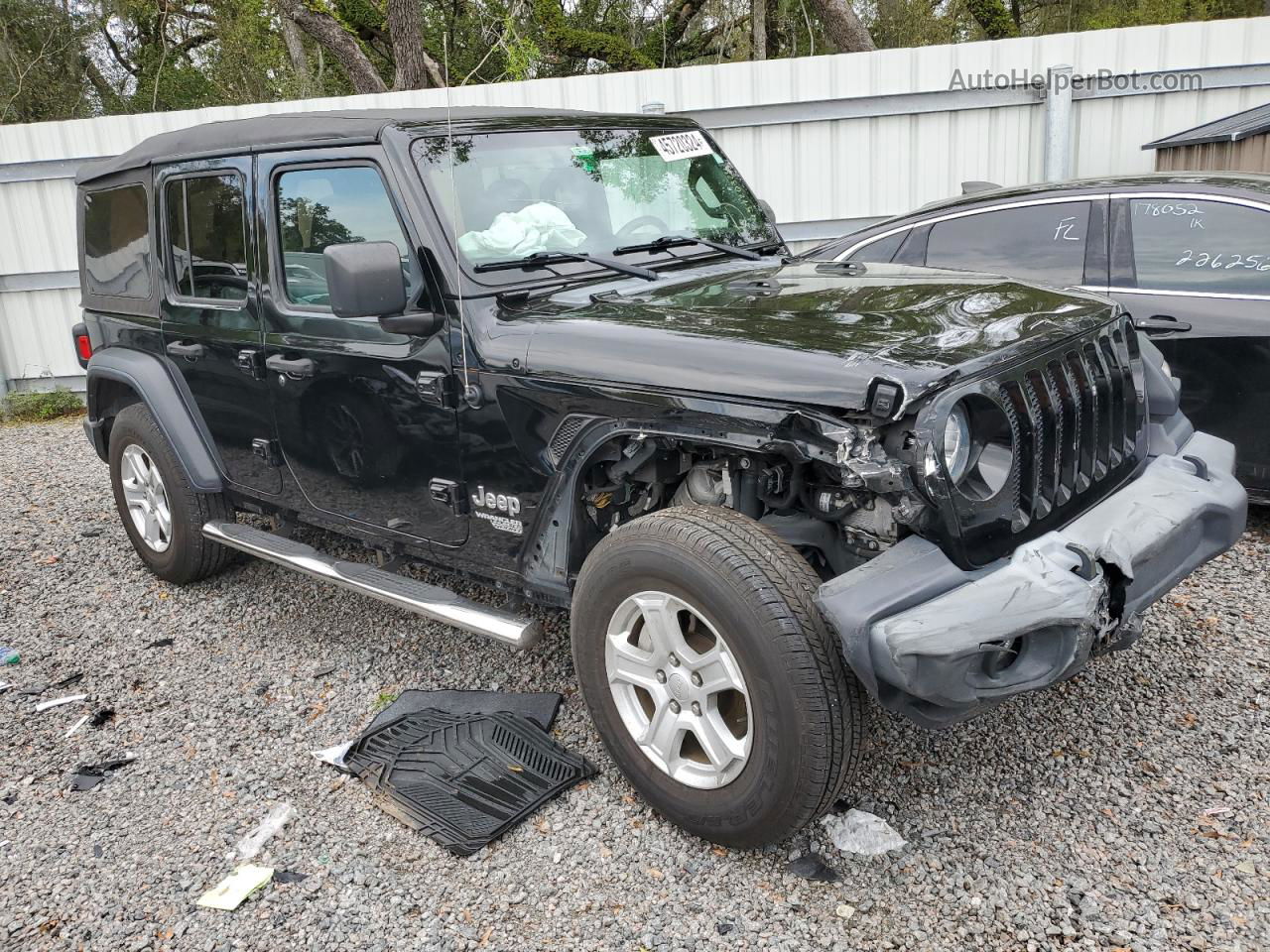 2019 Jeep Wrangler Unlimited Sport Black vin: 1C4HJXDG2KW613544