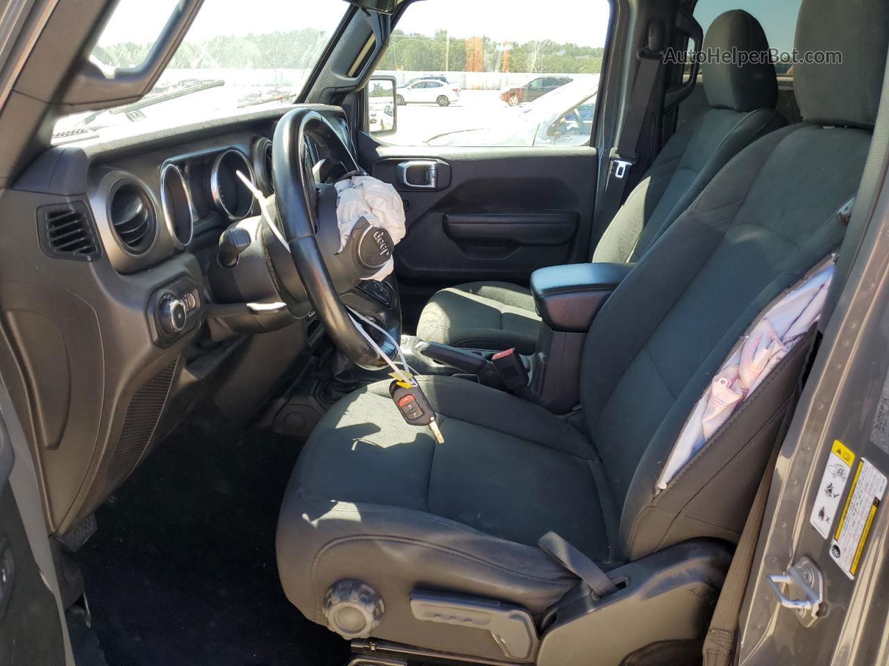 2019 Jeep Wrangler Unlimited Sport Gray vin: 1C4HJXDG2KW627458