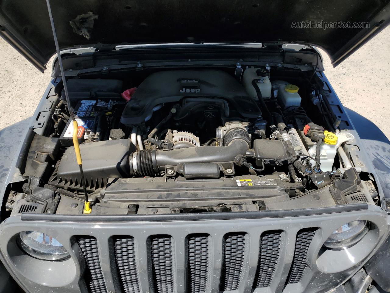 2019 Jeep Wrangler Unlimited Sport Gray vin: 1C4HJXDG2KW627458