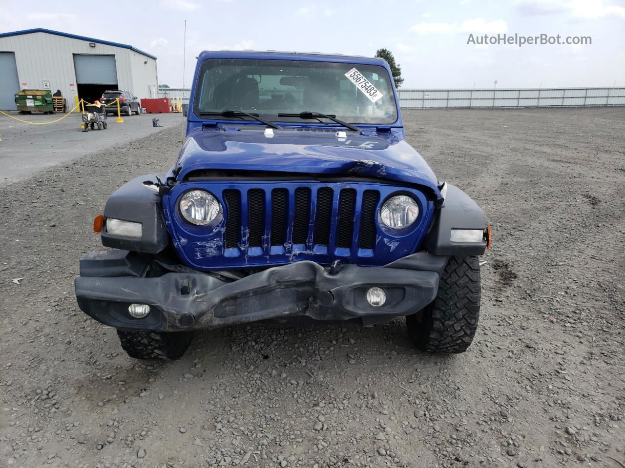 2019 Jeep Wrangler Unlimited Sport Синий vin: 1C4HJXDG2KW660735