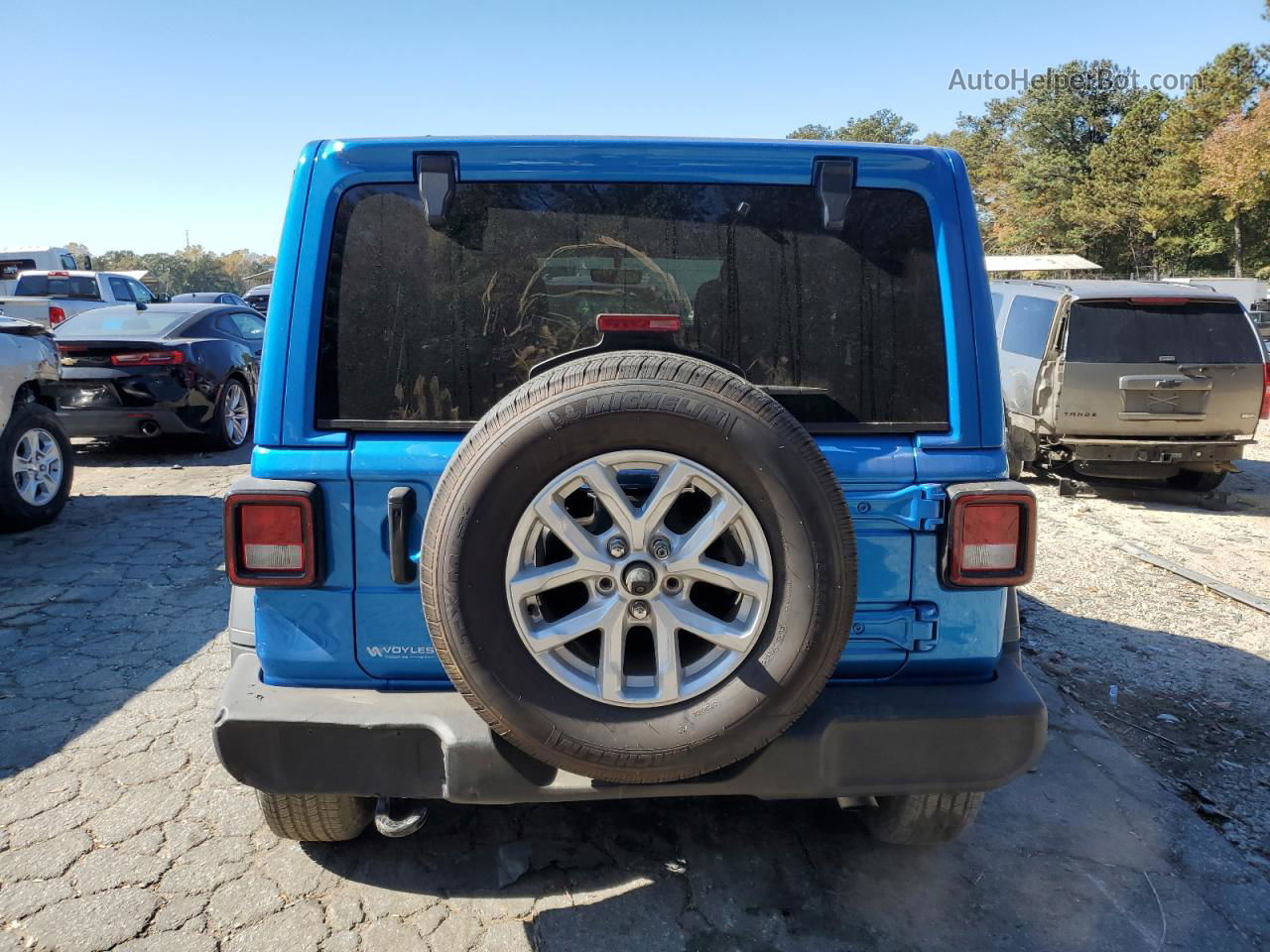 2023 Jeep Wrangler Sport Blue vin: 1C4HJXDG2PW666929