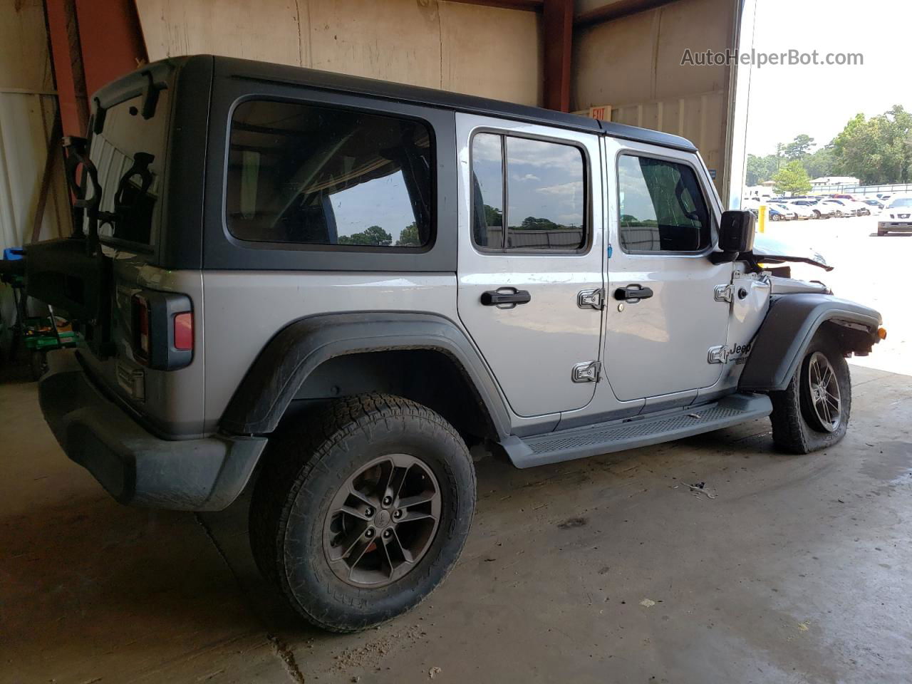 2019 Jeep Wrangler Unlimited Sport Silver vin: 1C4HJXDG3KW551362