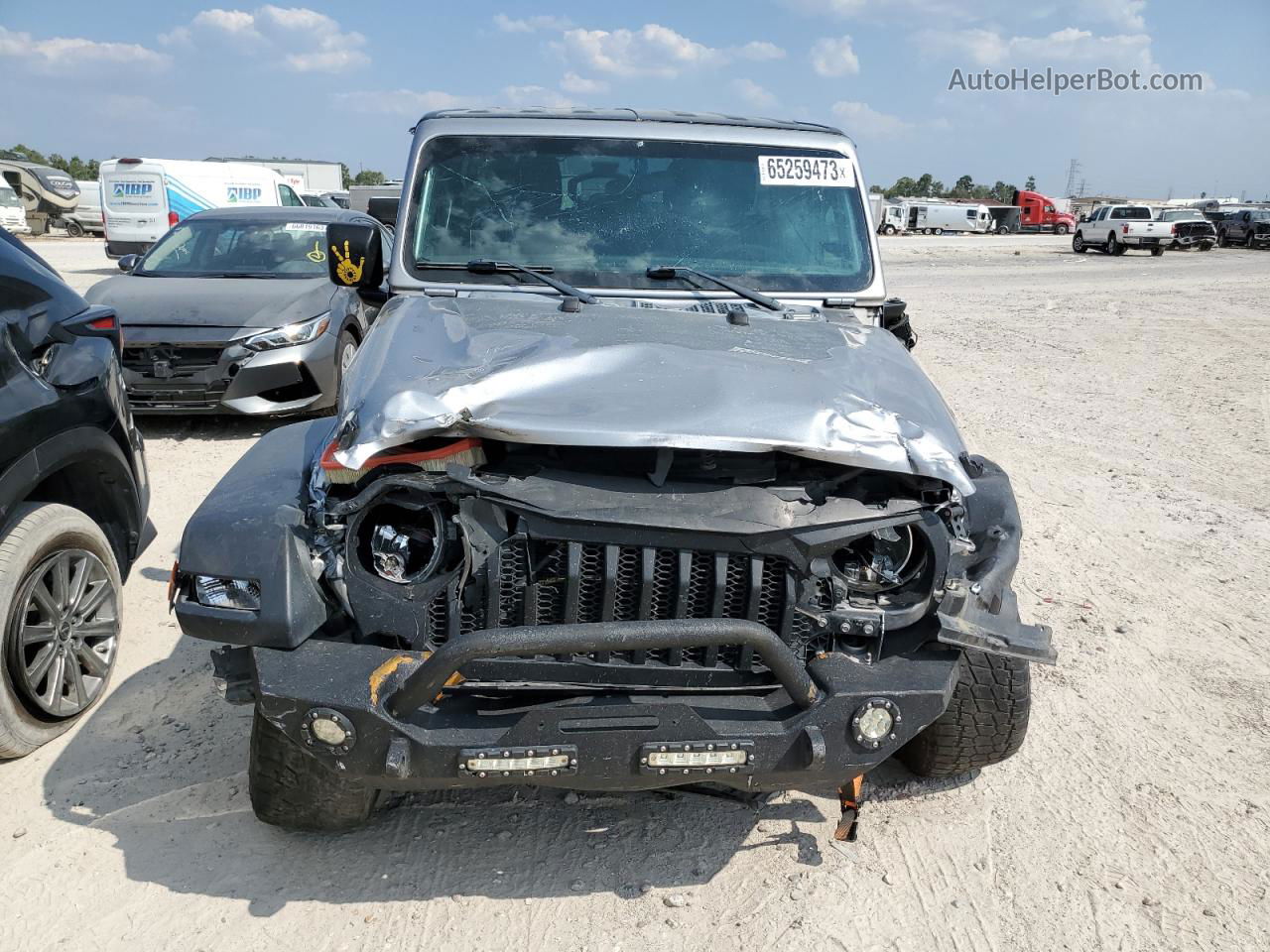 2019 Jeep Wrangler Unlimited Sport Silver vin: 1C4HJXDG3KW551362