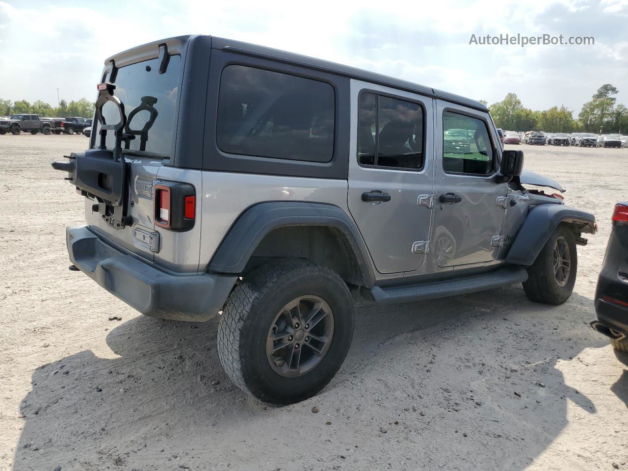 2019 Jeep Wrangler Unlimited Sport Silver vin: 1C4HJXDG3KW551362