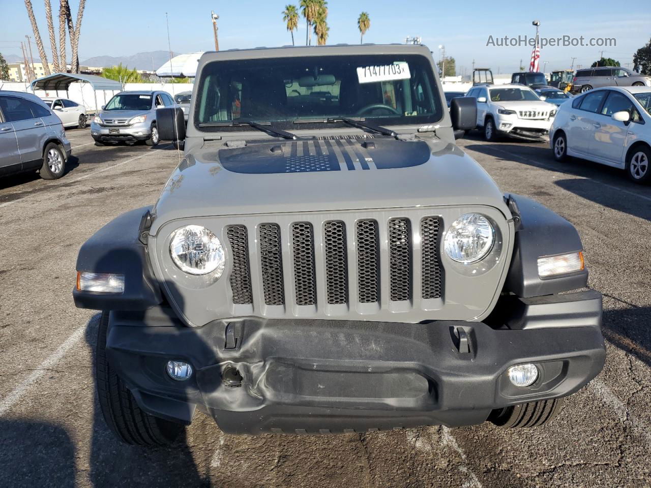 2023 Jeep Wrangler Sport Gray vin: 1C4HJXDG3PW509359