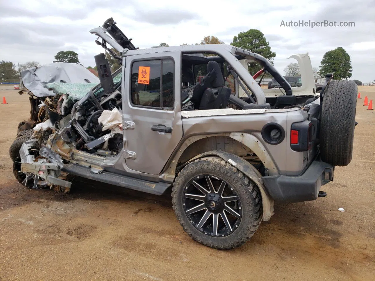 2019 Jeep Wrangler Unlimited Sport Silver vin: 1C4HJXDG4KW552973