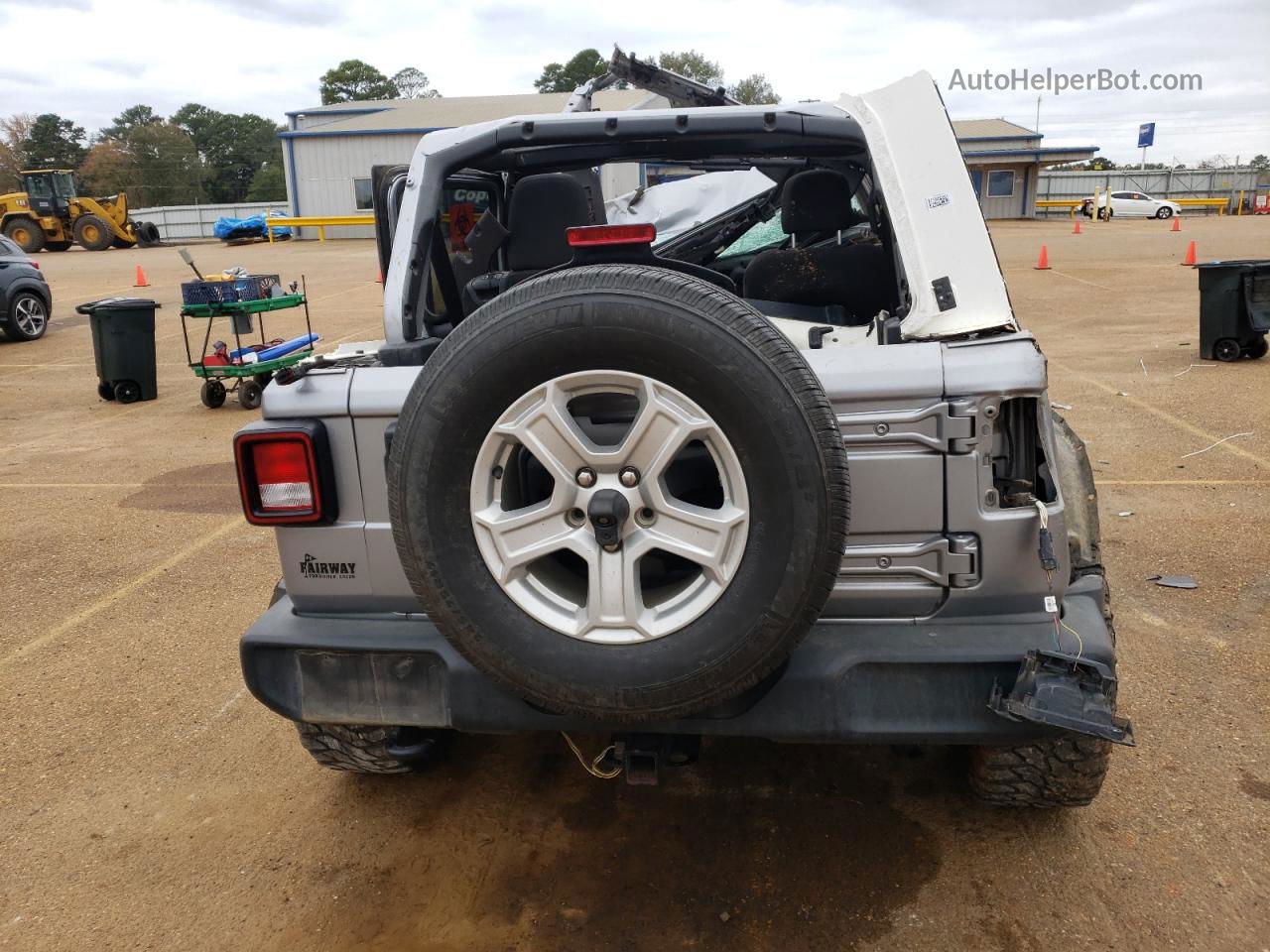 2019 Jeep Wrangler Unlimited Sport Silver vin: 1C4HJXDG4KW552973