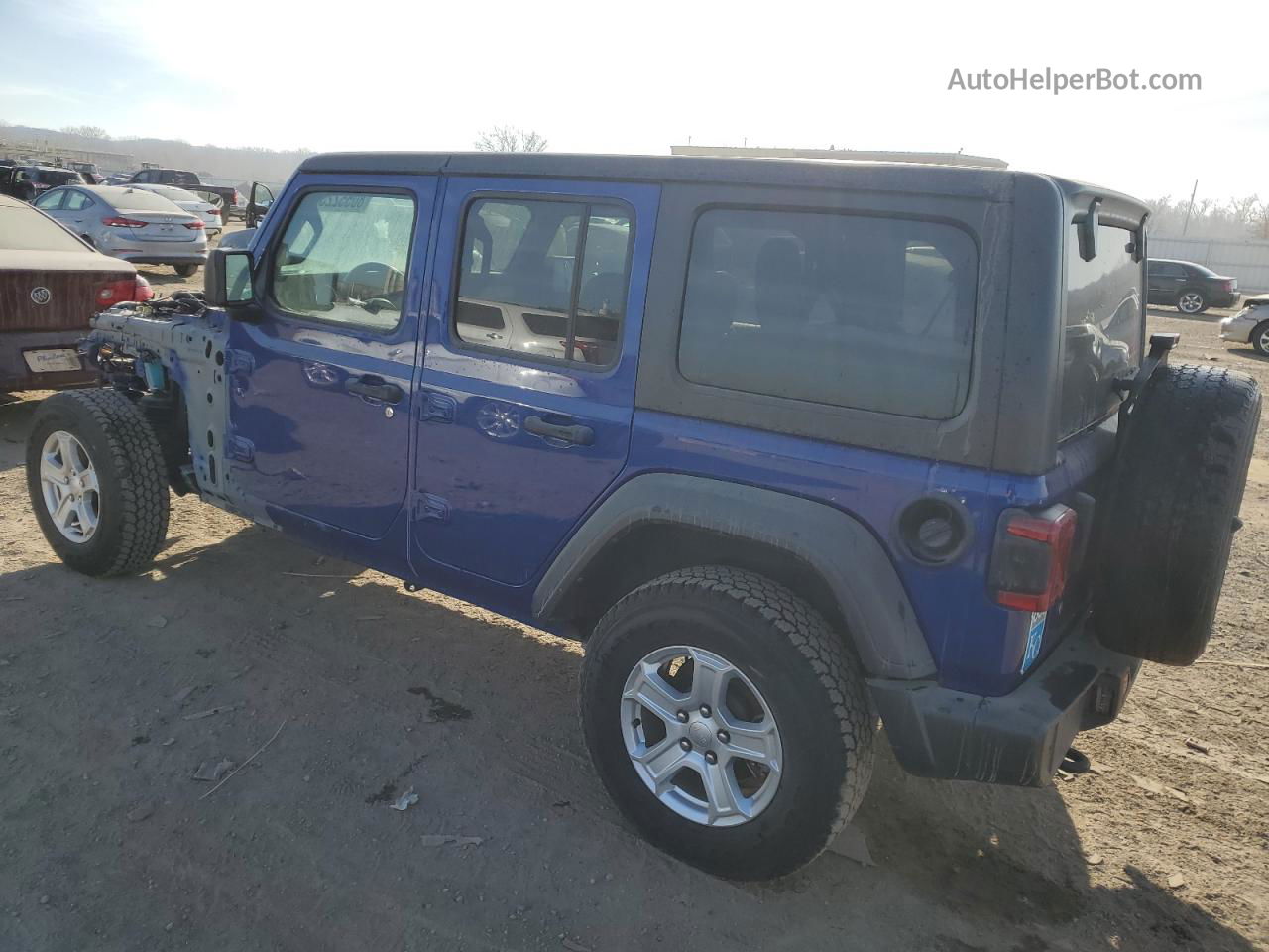 2019 Jeep Wrangler Unlimited Sport Blue vin: 1C4HJXDG4KW682459