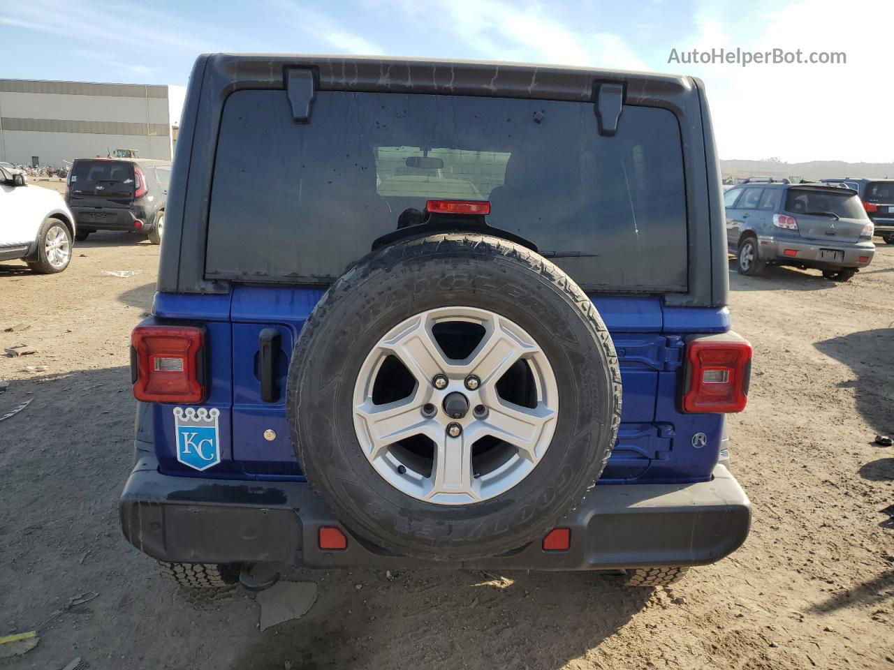 2019 Jeep Wrangler Unlimited Sport Blue vin: 1C4HJXDG4KW682459