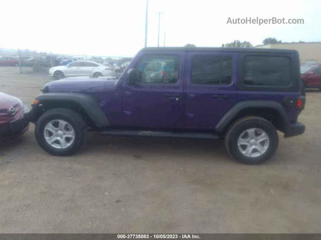 2023 Jeep Wrangler Sport S Фиолетовый vin: 1C4HJXDG4PW548638