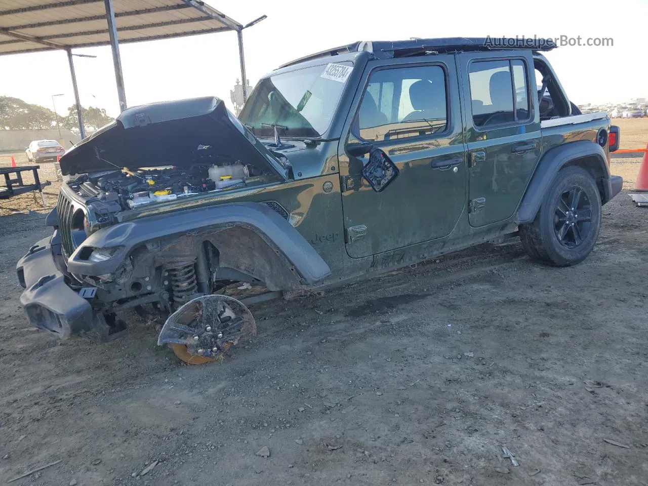 2023 Jeep Wrangler Sport Green vin: 1C4HJXDG4PW616792