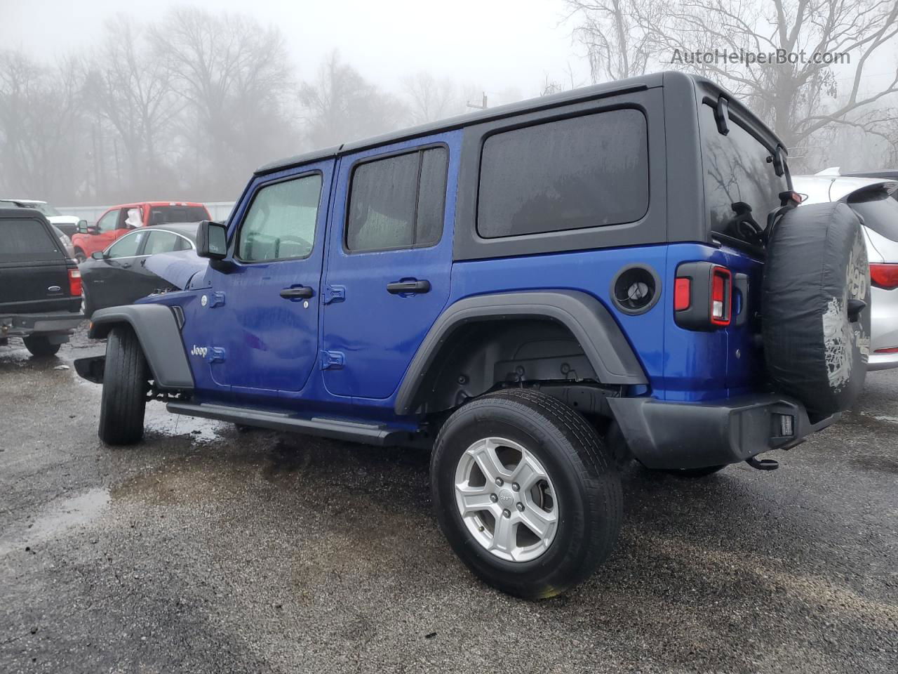 2019 Jeep Wrangler Unlimited Sport Blue vin: 1C4HJXDG5KW507881
