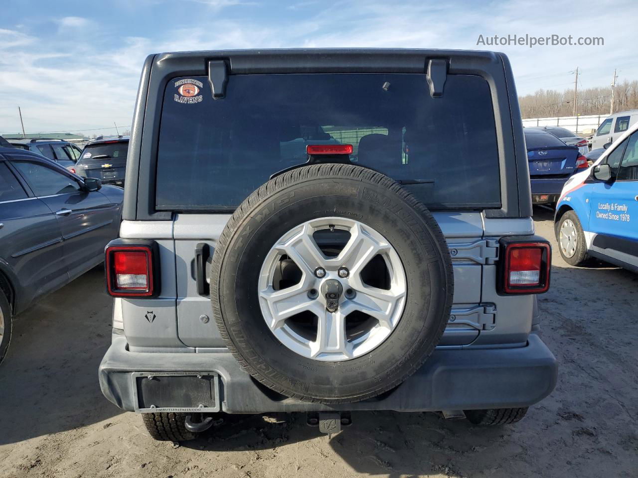 2019 Jeep Wrangler Unlimited Sport Серый vin: 1C4HJXDG5KW518640