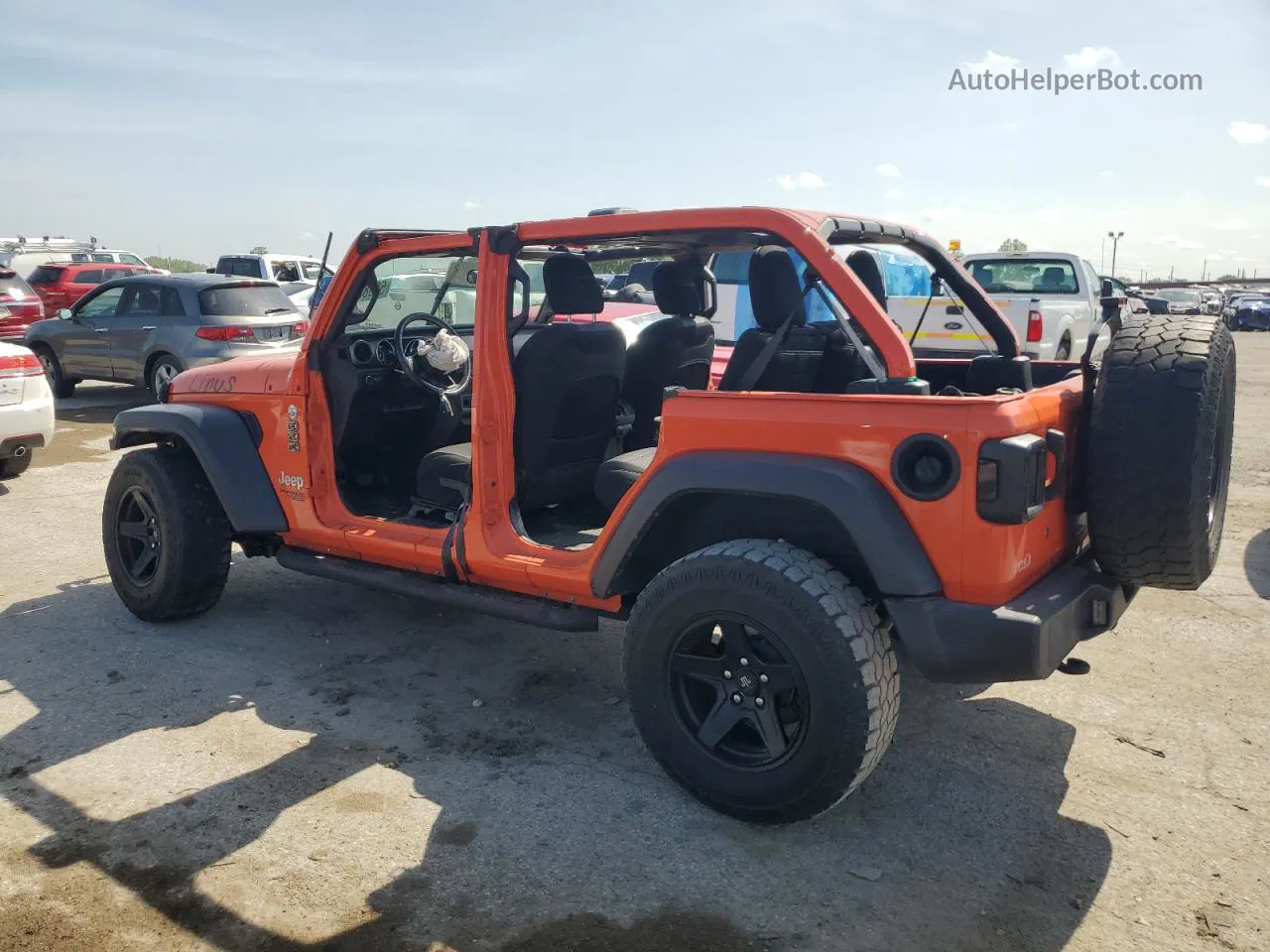 2019 Jeep Wrangler Unlimited Sport Оранжевый vin: 1C4HJXDG5KW557681