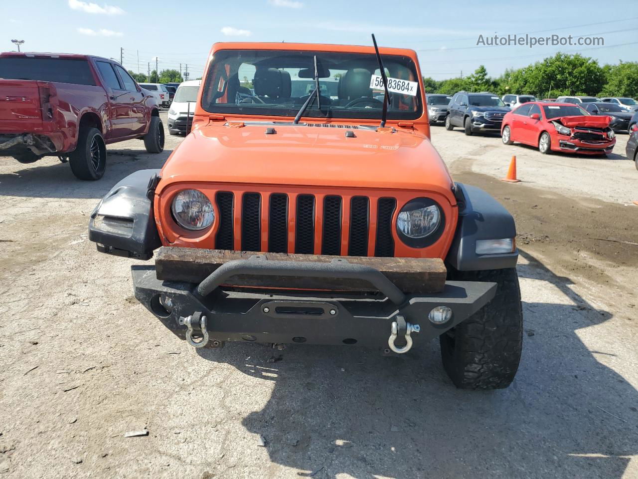 2019 Jeep Wrangler Unlimited Sport Оранжевый vin: 1C4HJXDG5KW557681