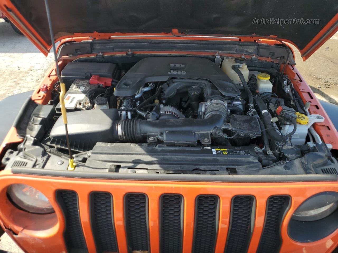 2019 Jeep Wrangler Unlimited Sport Оранжевый vin: 1C4HJXDG5KW557681