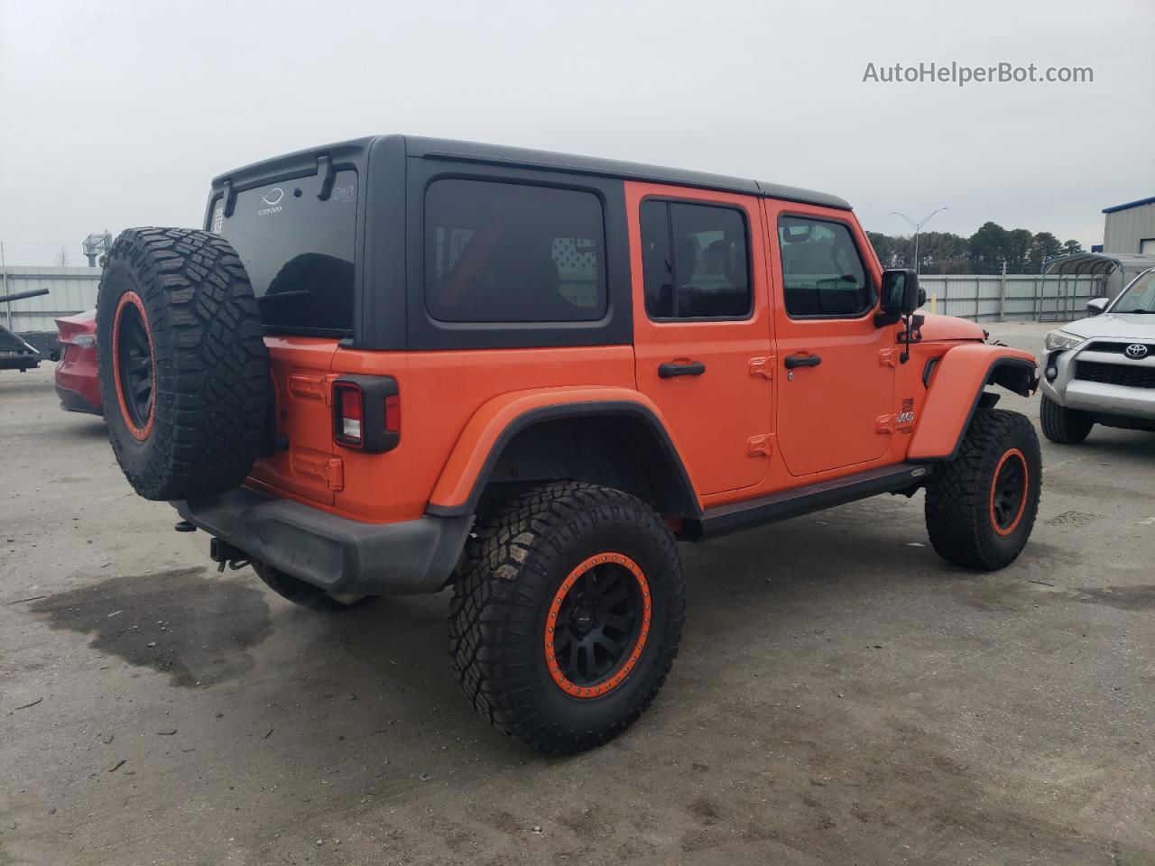 2019 Jeep Wrangler Unlimited Sport Оранжевый vin: 1C4HJXDG5KW572522