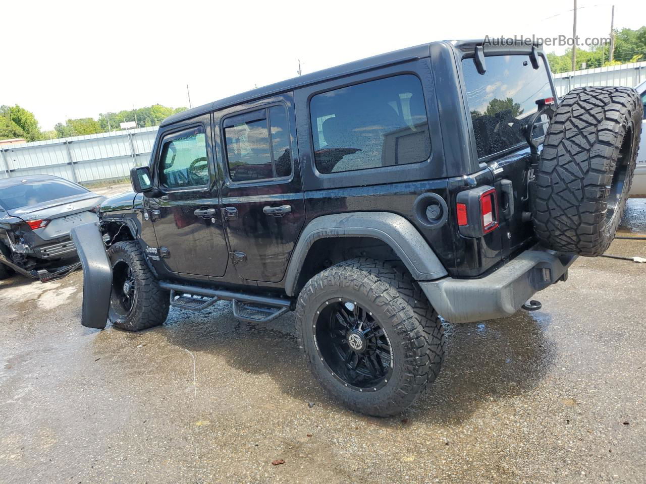 2019 Jeep Wrangler Unlimited Sport Black vin: 1C4HJXDG6KW652847