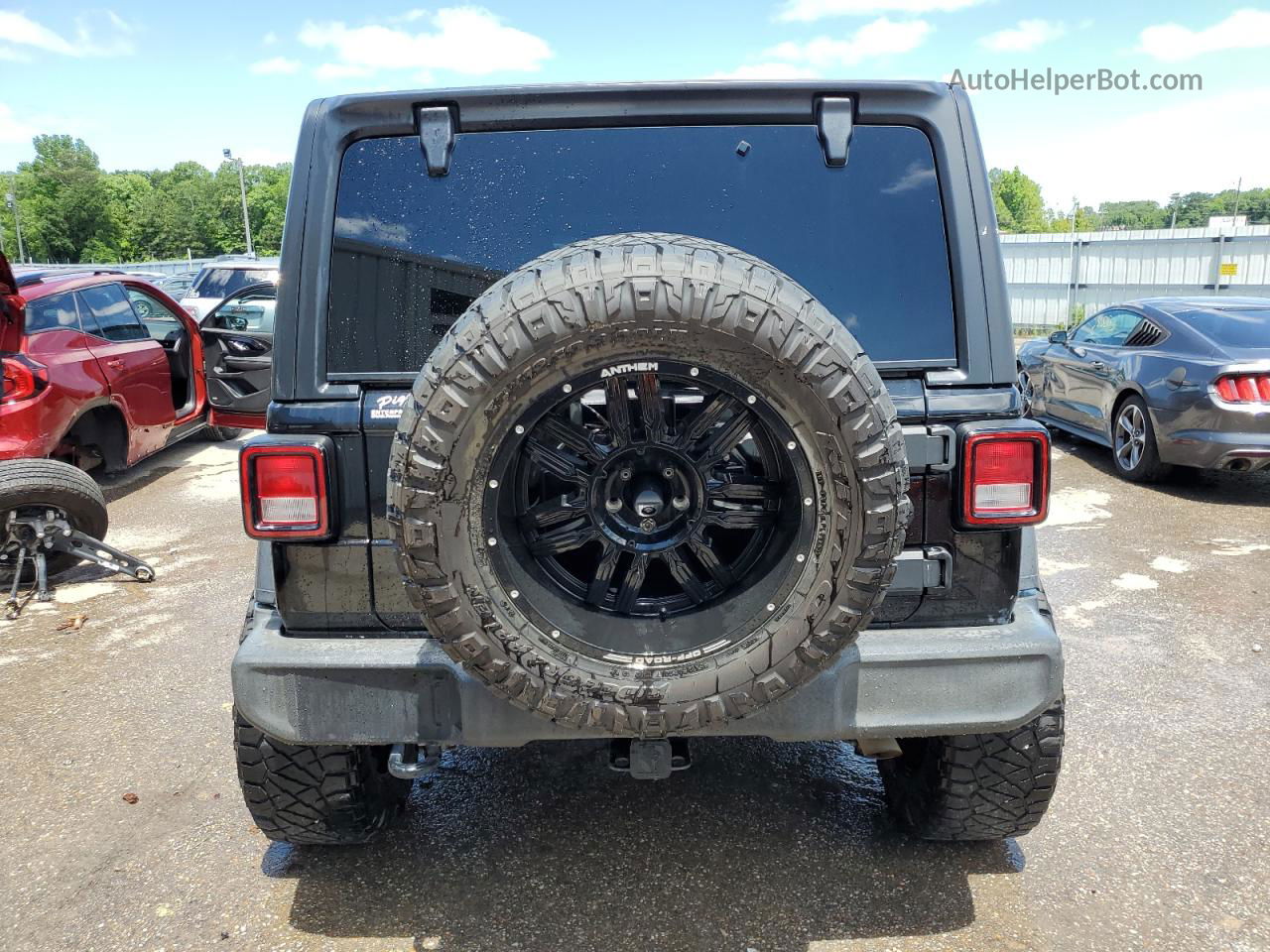 2019 Jeep Wrangler Unlimited Sport Black vin: 1C4HJXDG6KW652847