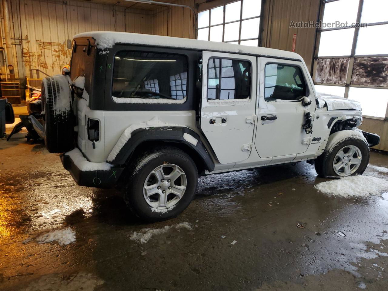 2023 Jeep Wrangler Sport Белый vin: 1C4HJXDG6PW585366