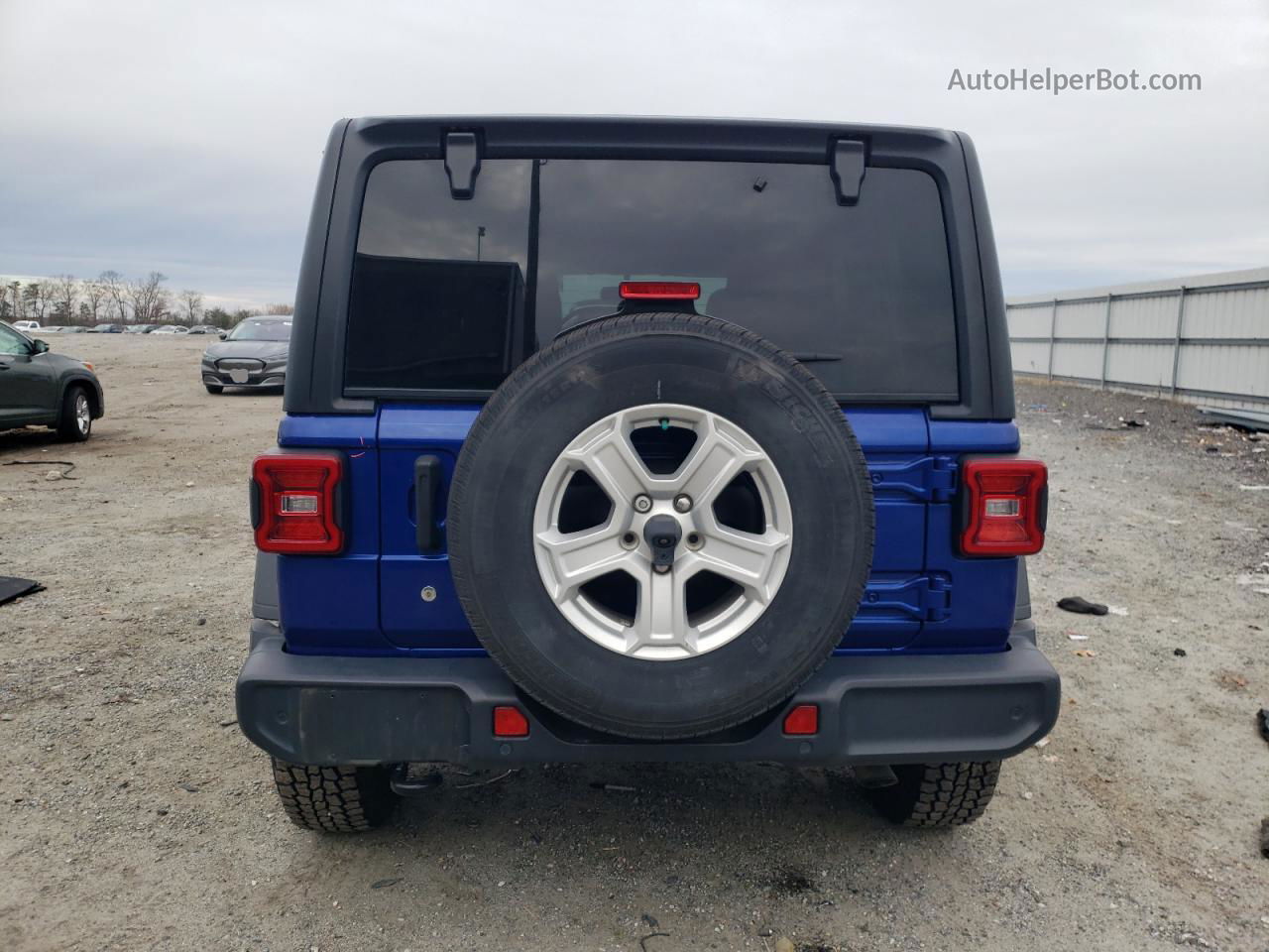 2019 Jeep Wrangler Unlimited Sport Blue vin: 1C4HJXDG7KW508613