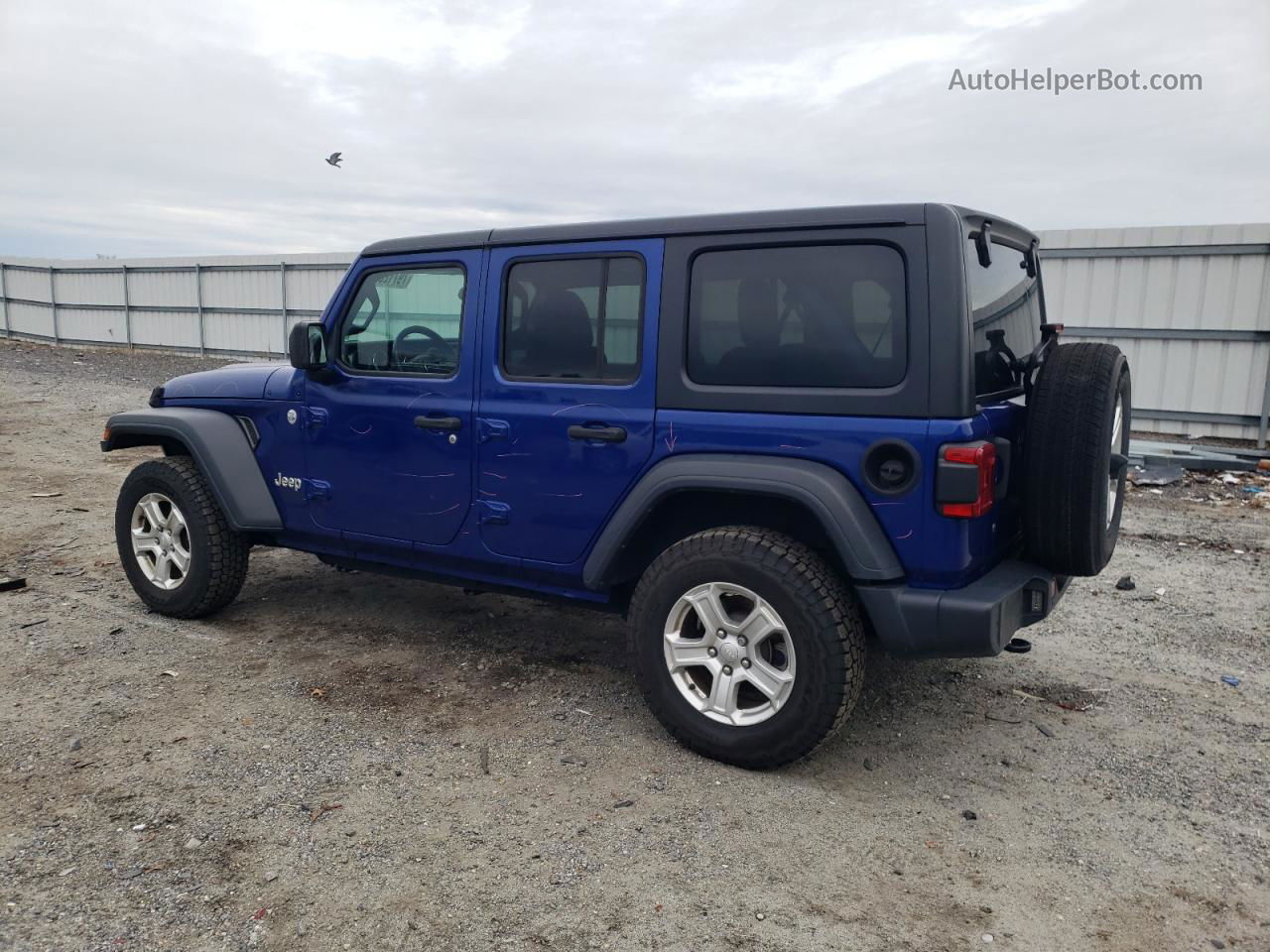 2019 Jeep Wrangler Unlimited Sport Blue vin: 1C4HJXDG7KW508613