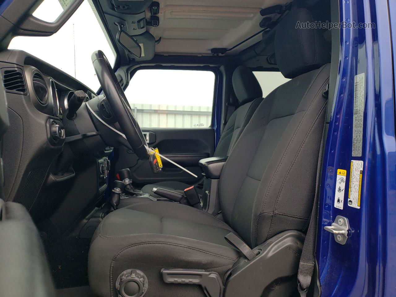 2019 Jeep Wrangler Unlimited Sport Синий vin: 1C4HJXDG7KW508613