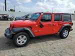 2019 Jeep Wrangler Unlimited Sport Red vin: 1C4HJXDG7KW529560