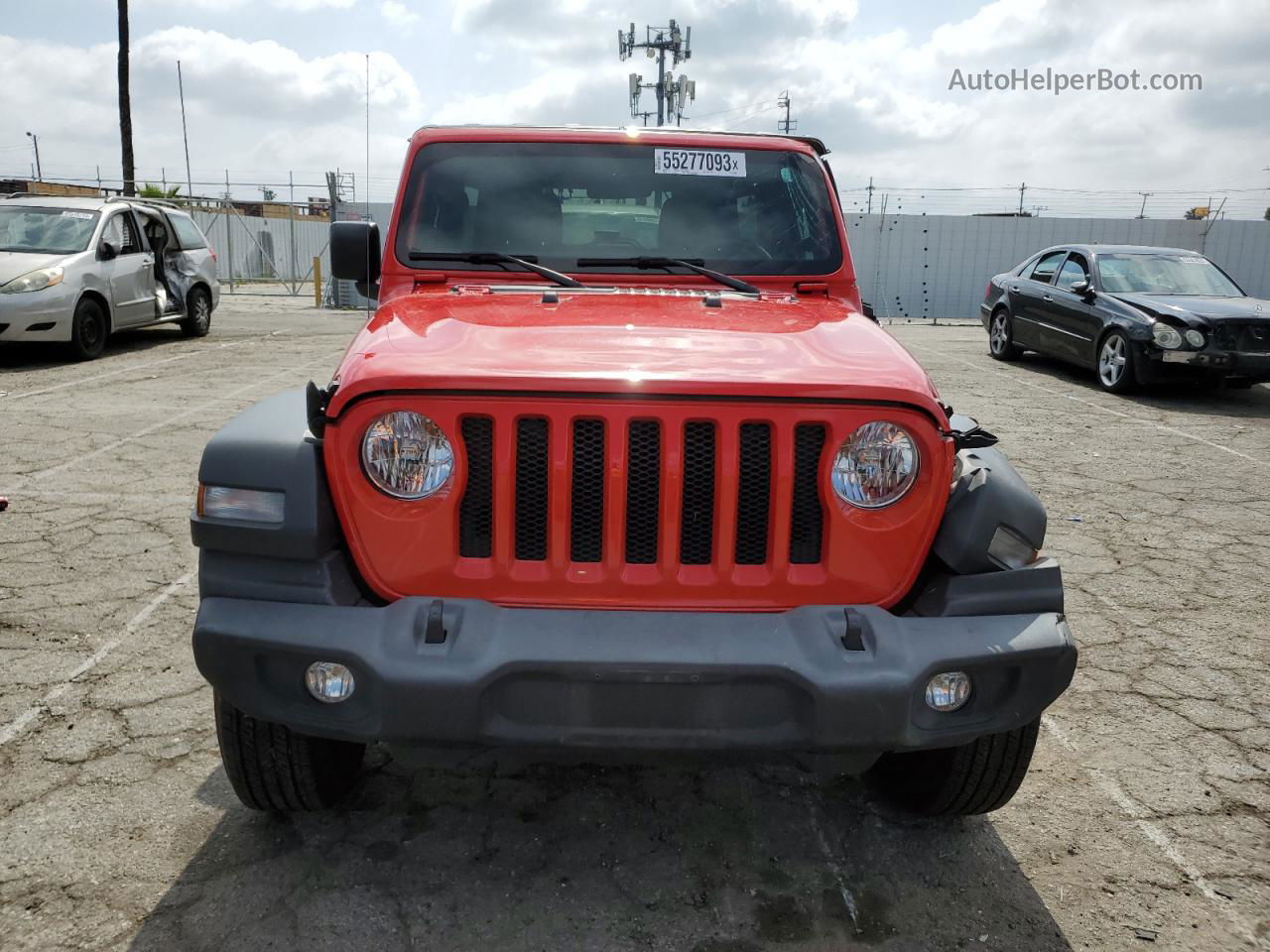 2019 Jeep Wrangler Unlimited Sport Красный vin: 1C4HJXDG7KW529560