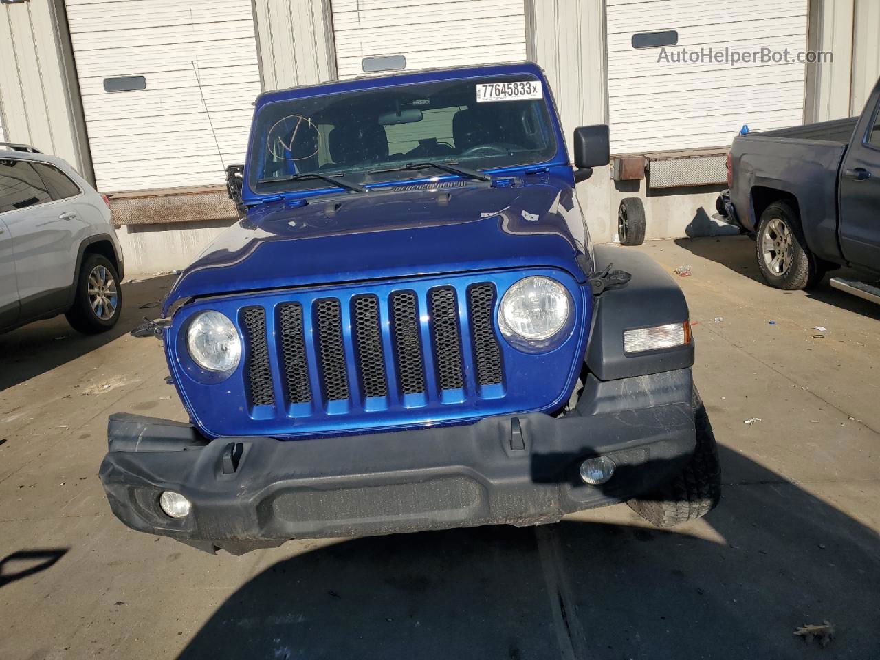 2019 Jeep Wrangler Unlimited Sport Синий vin: 1C4HJXDG7KW577074