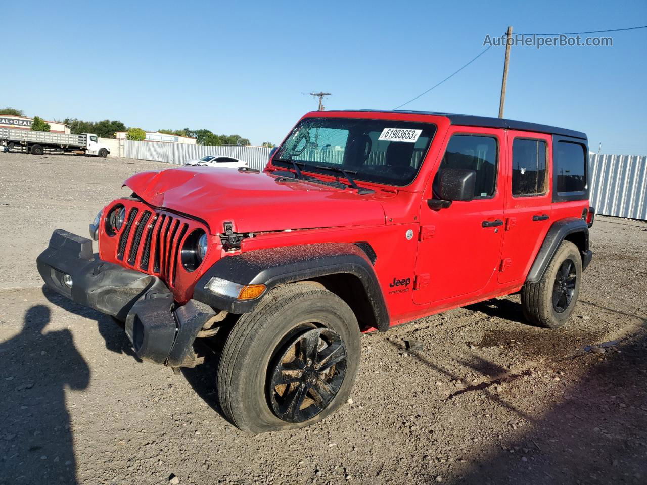 2019 Jeep Wrangler Unlimited Sport Красный vin: 1C4HJXDG7KW659614