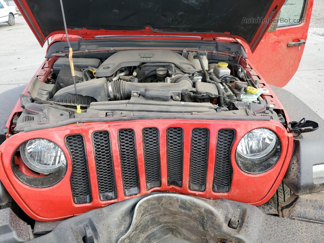 2019 Jeep Wrangler Unlimited Sport Красный vin: 1C4HJXDG7KW659614