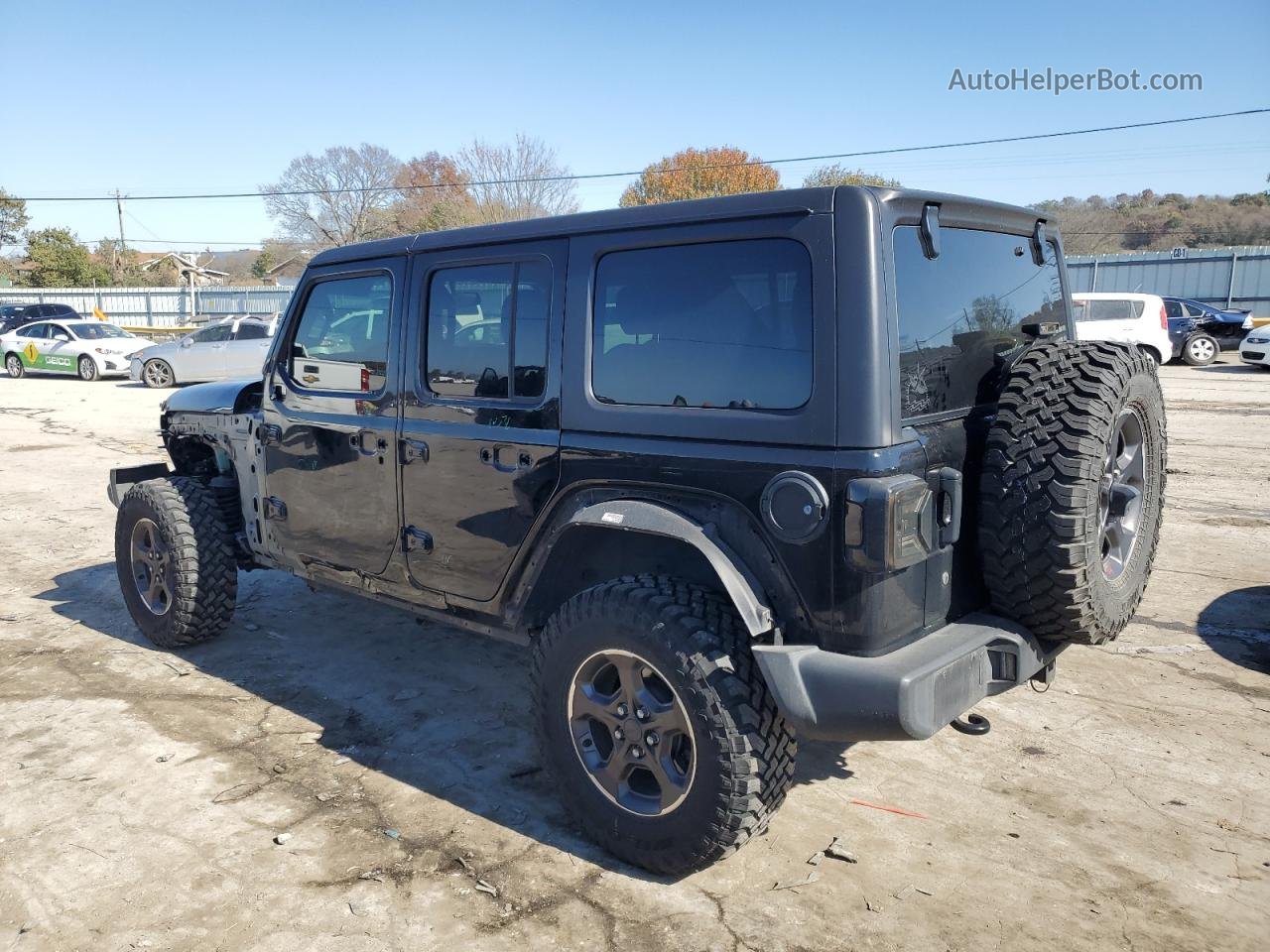 2019 Jeep Wrangler Unlimited Sport Черный vin: 1C4HJXDG7KW662190