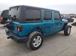 2019 Jeep Wrangler Unlimited Sport Blue vin: 1C4HJXDG7KW679393