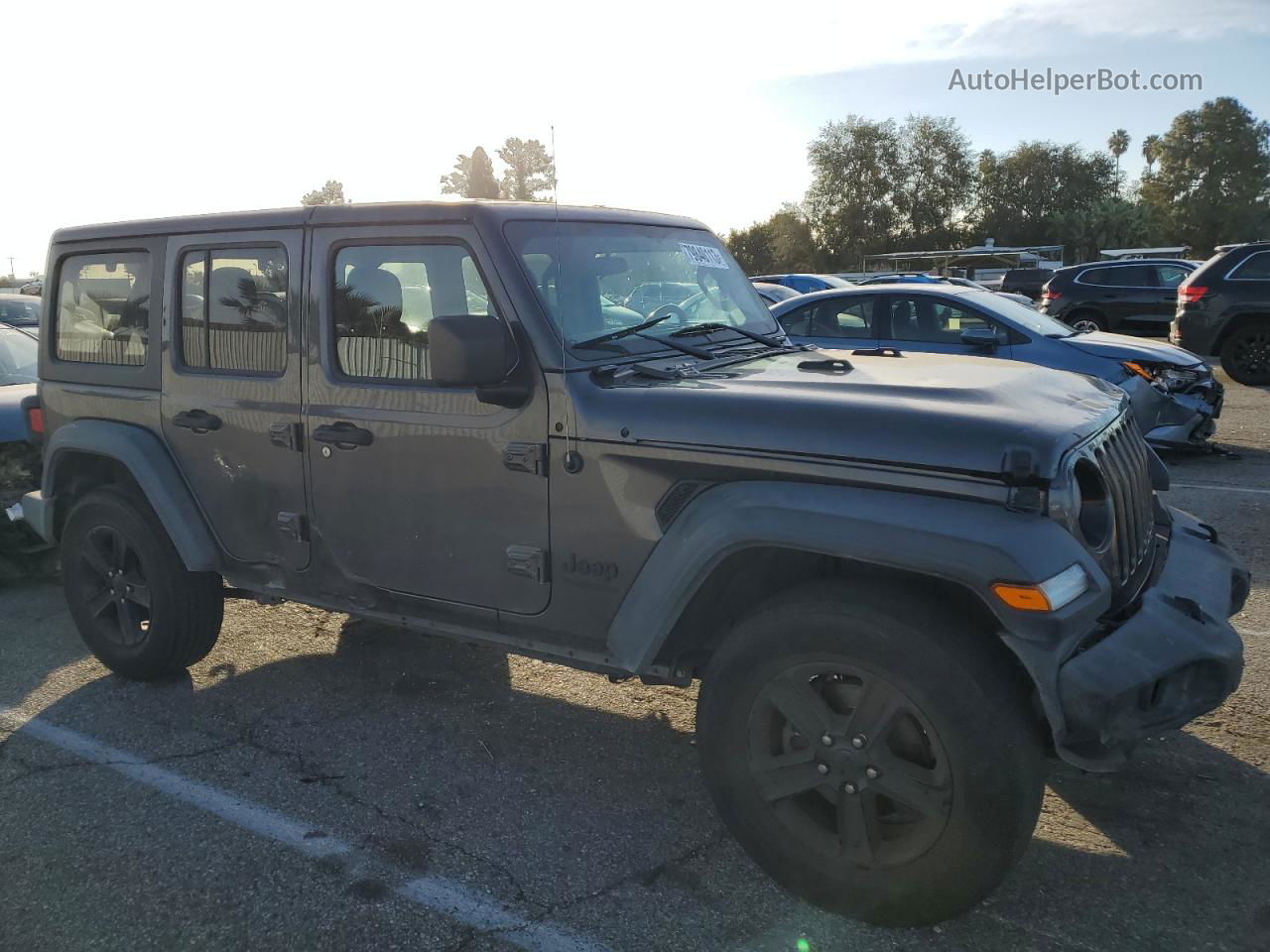 2019 Jeep Wrangler Unlimited Sport Угольный vin: 1C4HJXDG8KW630588