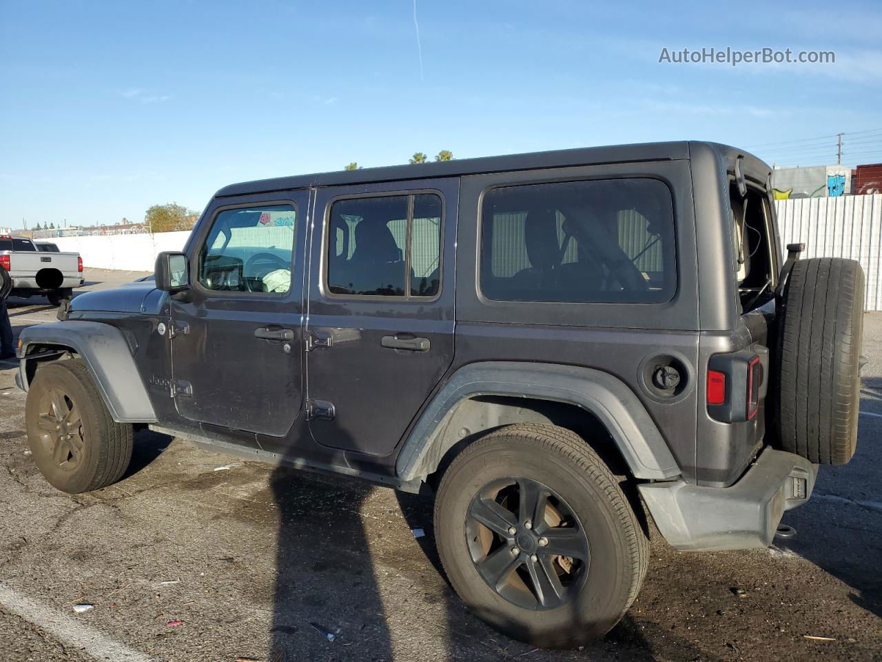 2019 Jeep Wrangler Unlimited Sport Угольный vin: 1C4HJXDG8KW630588