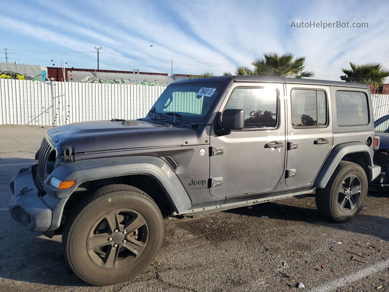 2019 Jeep Wrangler Unlimited Sport Угольный vin: 1C4HJXDG8KW630588