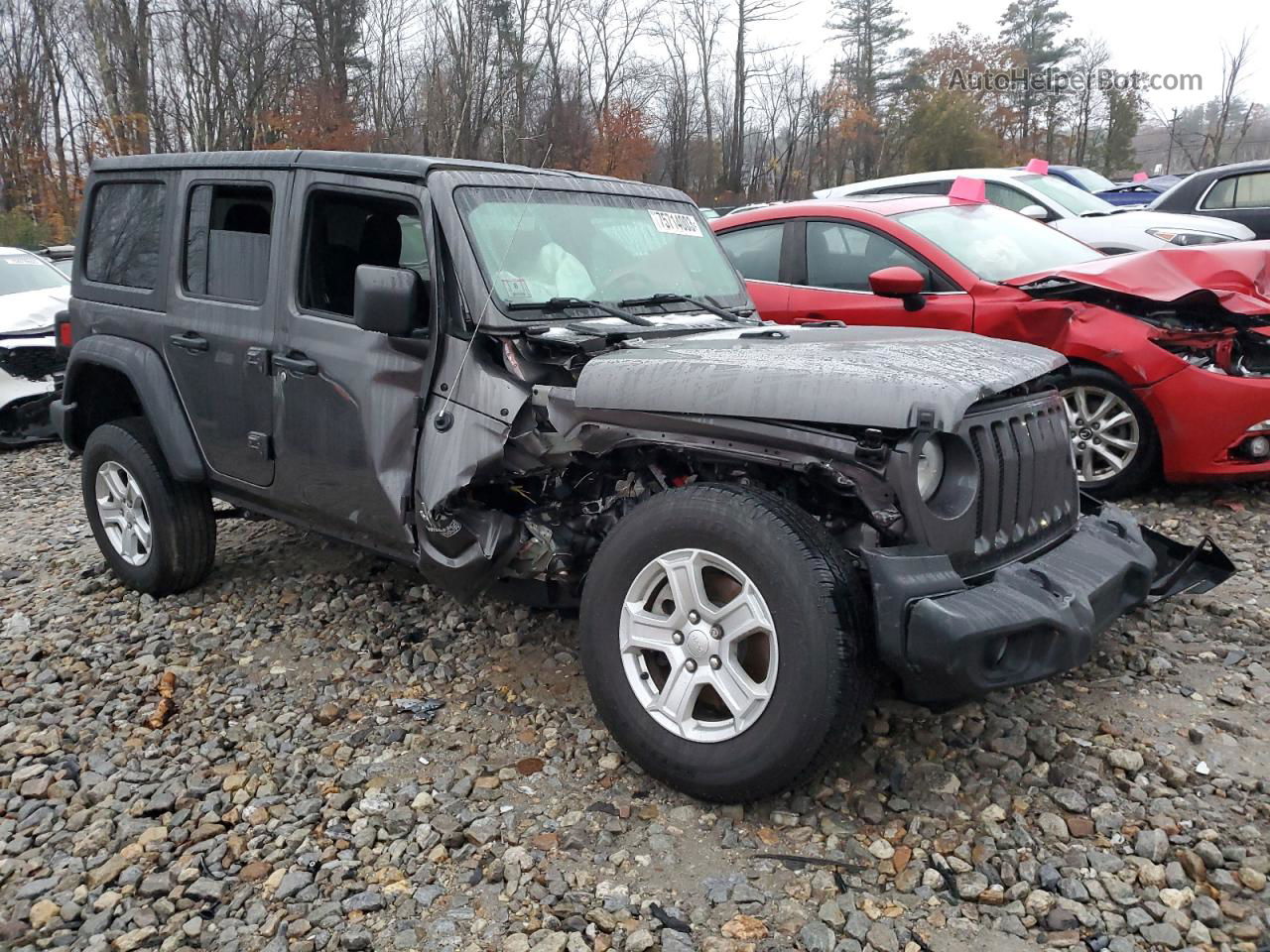 2019 Jeep Wrangler Unlimited Sport Charcoal vin: 1C4HJXDG8KW643003