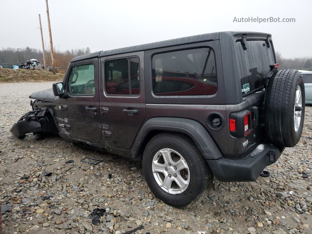 2019 Jeep Wrangler Unlimited Sport Charcoal vin: 1C4HJXDG8KW643003