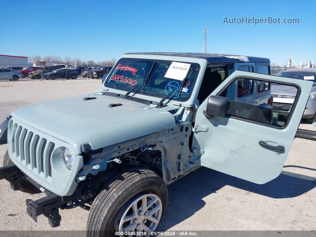 2023 Jeep Wrangler 4-door Sport S 4x4 Blue vin: 1C4HJXDG8PW676767