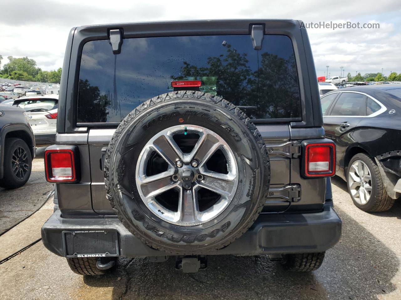 2019 Jeep Wrangler Unlimited Sport Gray vin: 1C4HJXDG9KW505261