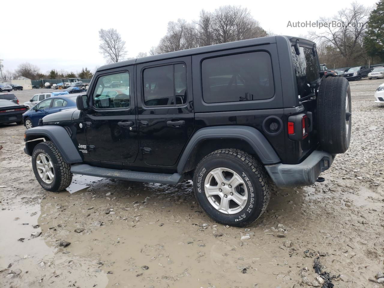 2019 Jeep Wrangler Unlimited Sport Черный vin: 1C4HJXDG9KW528295