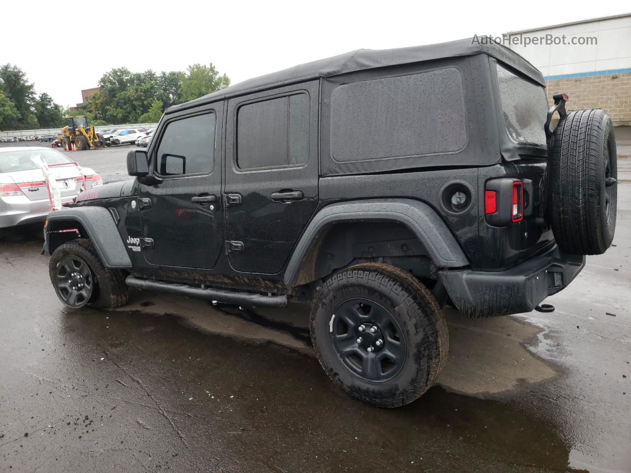 2019 Jeep Wrangler Unlimited Sport Черный vin: 1C4HJXDG9KW579358