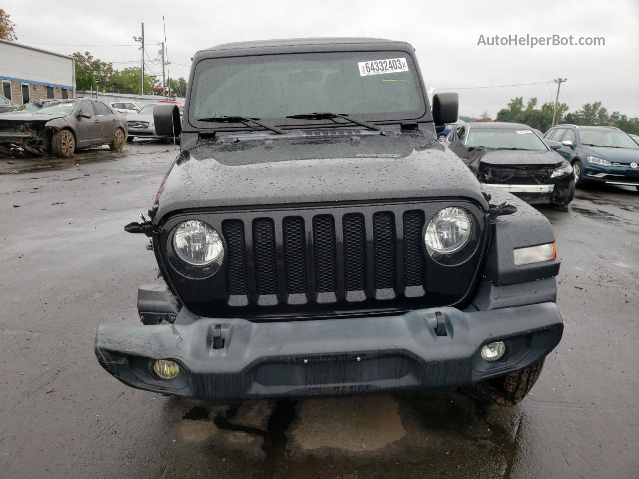 2019 Jeep Wrangler Unlimited Sport Черный vin: 1C4HJXDG9KW579358