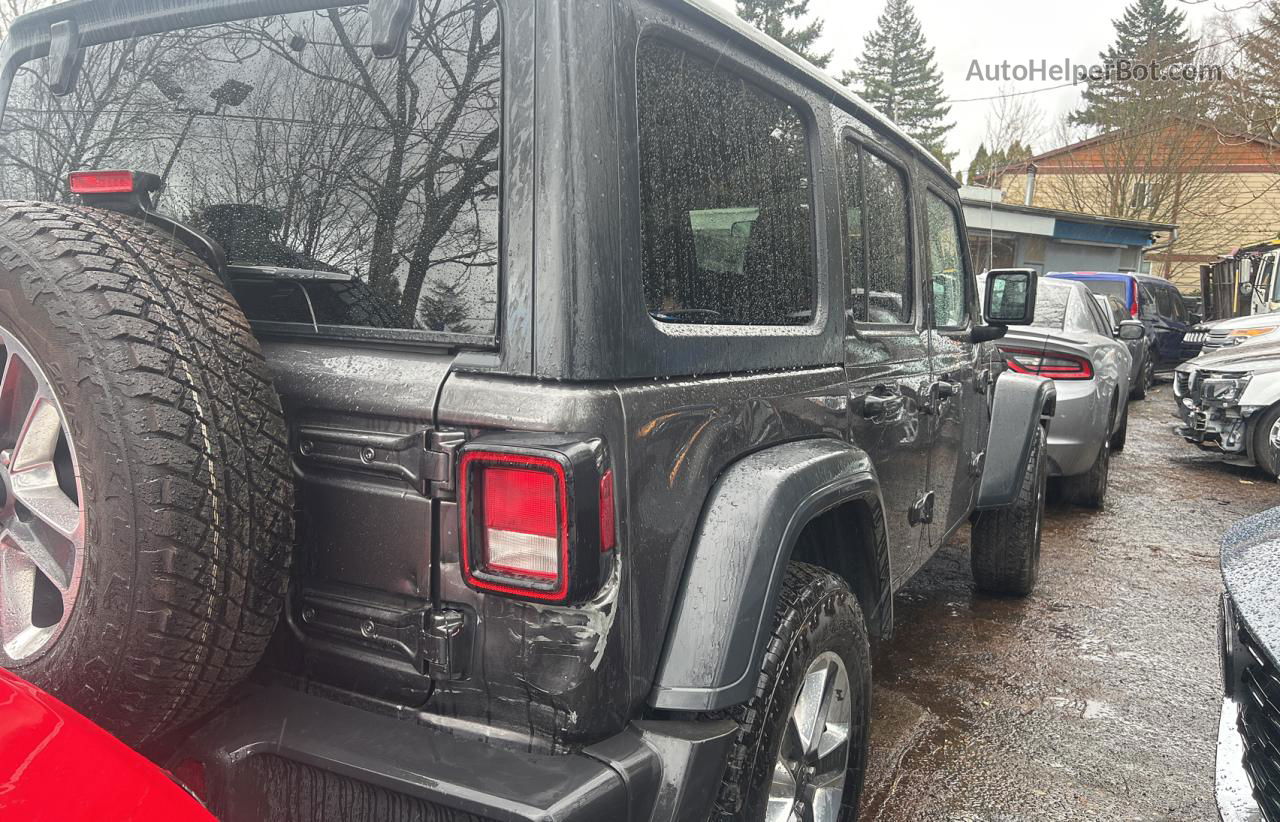 2019 Jeep Wrangler Unlimited Sport Gray vin: 1C4HJXDG9KW632592