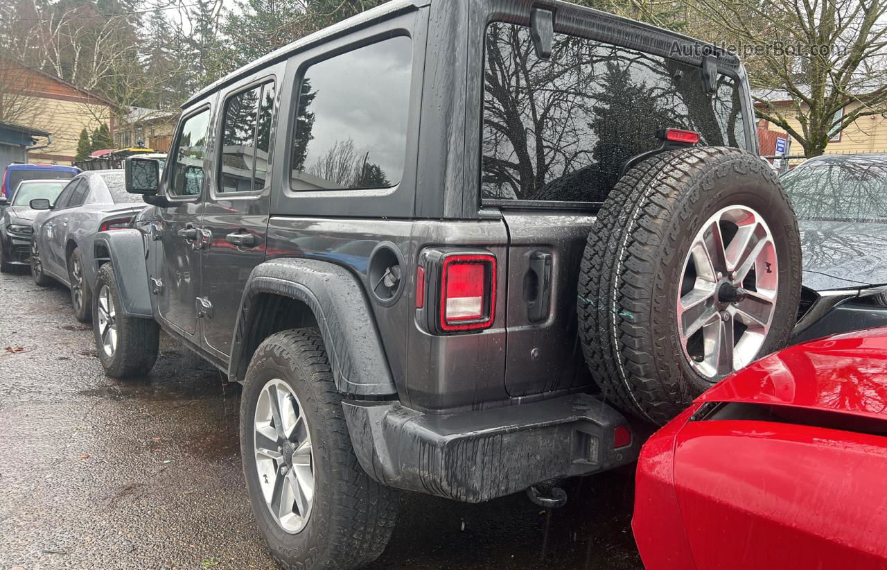 2019 Jeep Wrangler Unlimited Sport Gray vin: 1C4HJXDG9KW632592