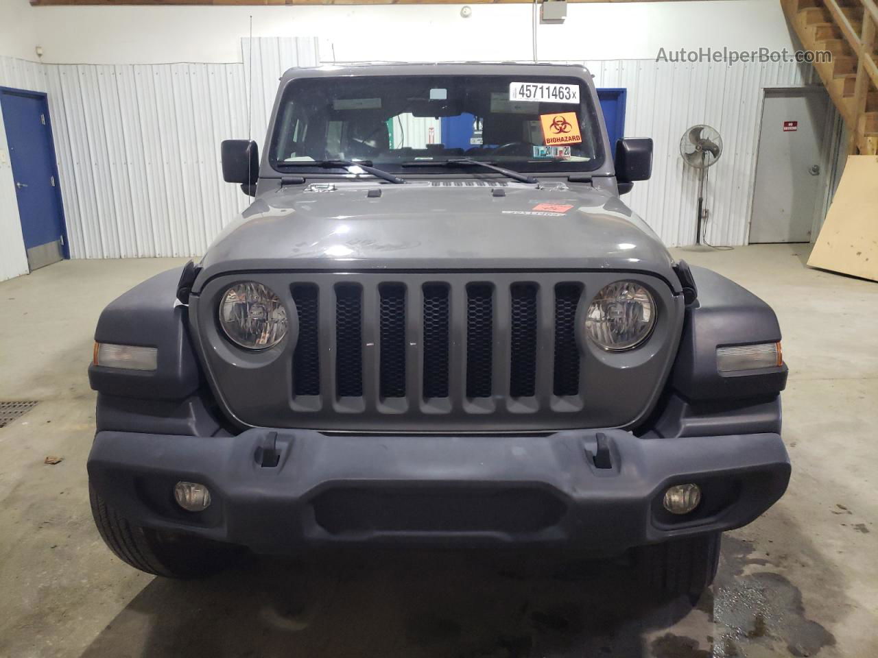 2019 Jeep Wrangler Unlimited Sport Gray vin: 1C4HJXDG9KW674518